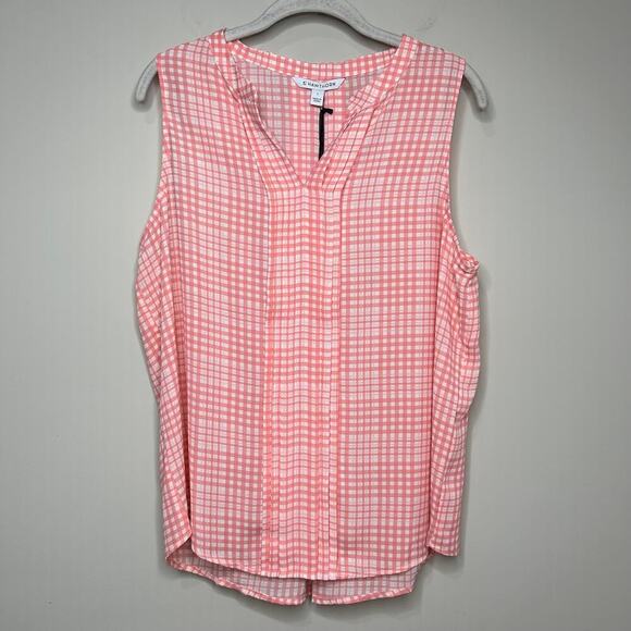 NWT 41 Hawthorn Breyson Sleeveless Shirt Size L Stitch Fix - Picture 1 of 11